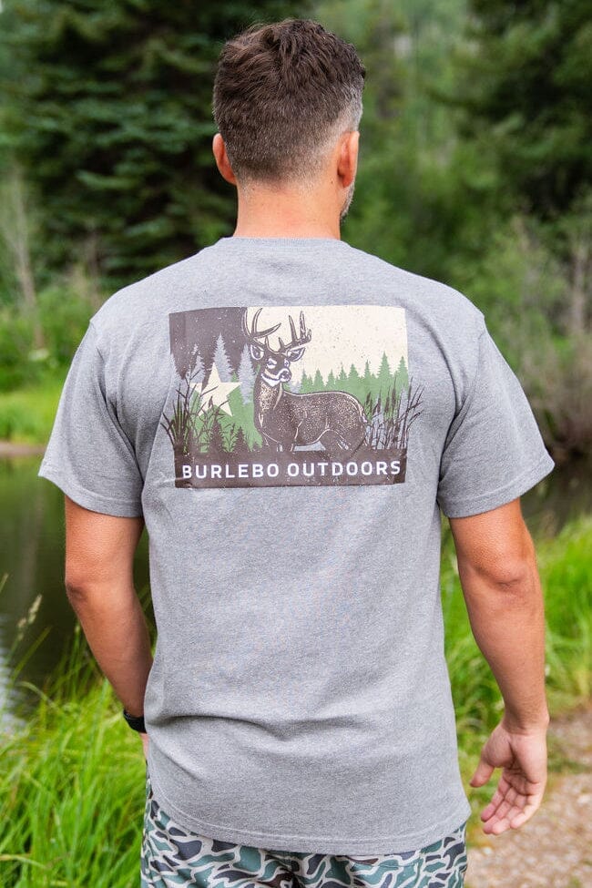 Men’s Burlebo Texas Deer Flag T-Shirt