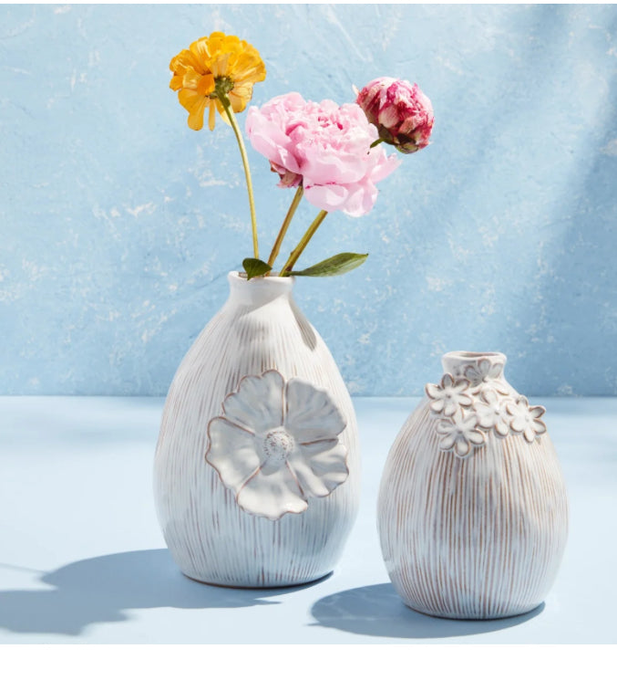 White Flower Bloom Vase