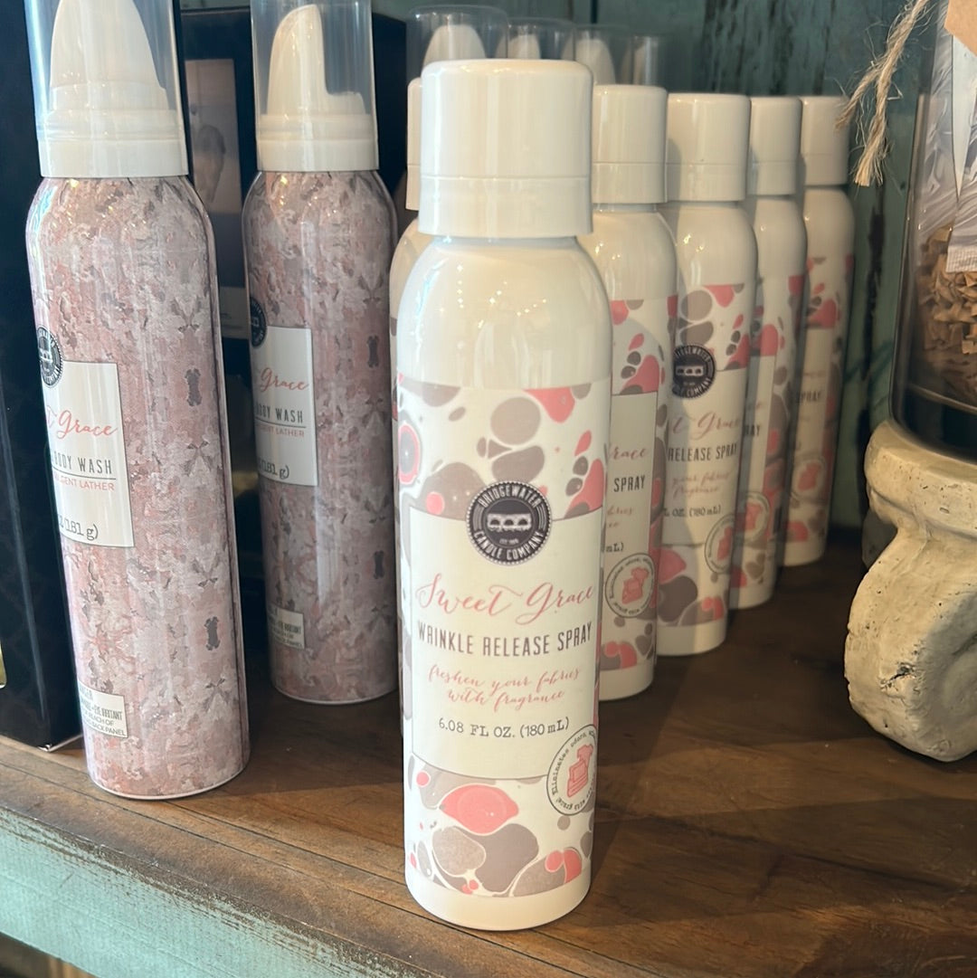 Sweet Grace Wrinkle Release Spray.