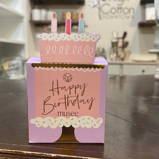 Musee "Happy Birthday" boxed bath balm.