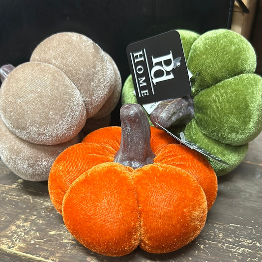 5” Rust, Green, Taupe Pumpkins