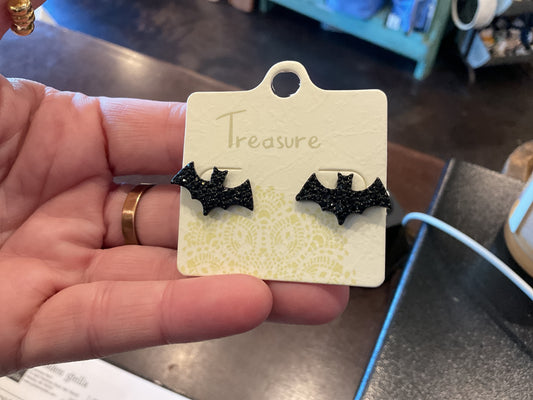 Bat Stud Earrings
