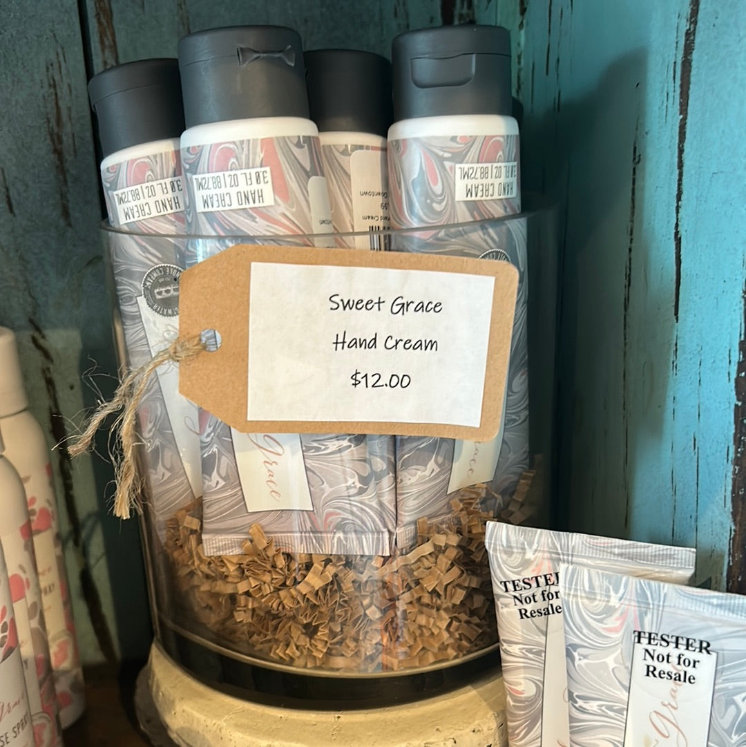 Sweet Grace hand cream.