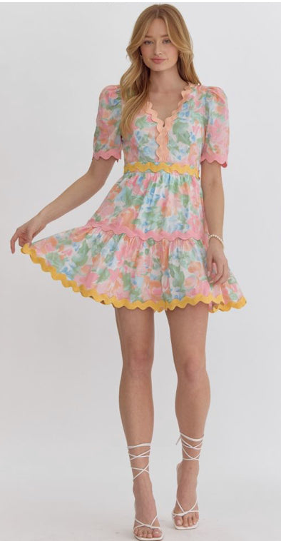 Pastel Ric Rac Dress