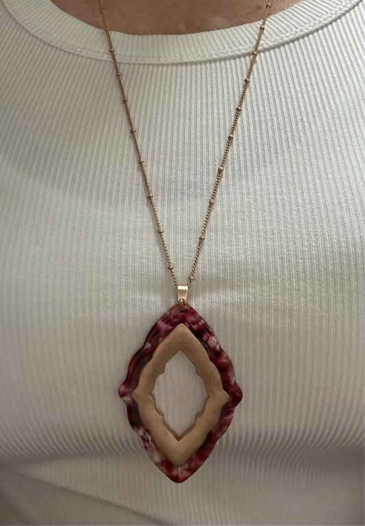 Acrylic Charm Necklace