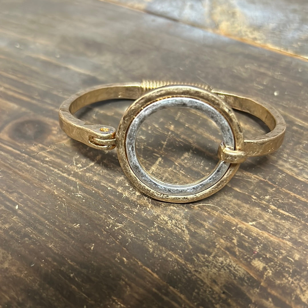 Cross Hinged Bracelet