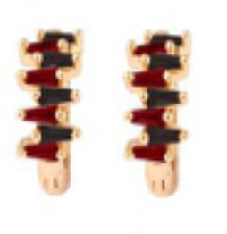 Garnet and Black GameDay Earrings