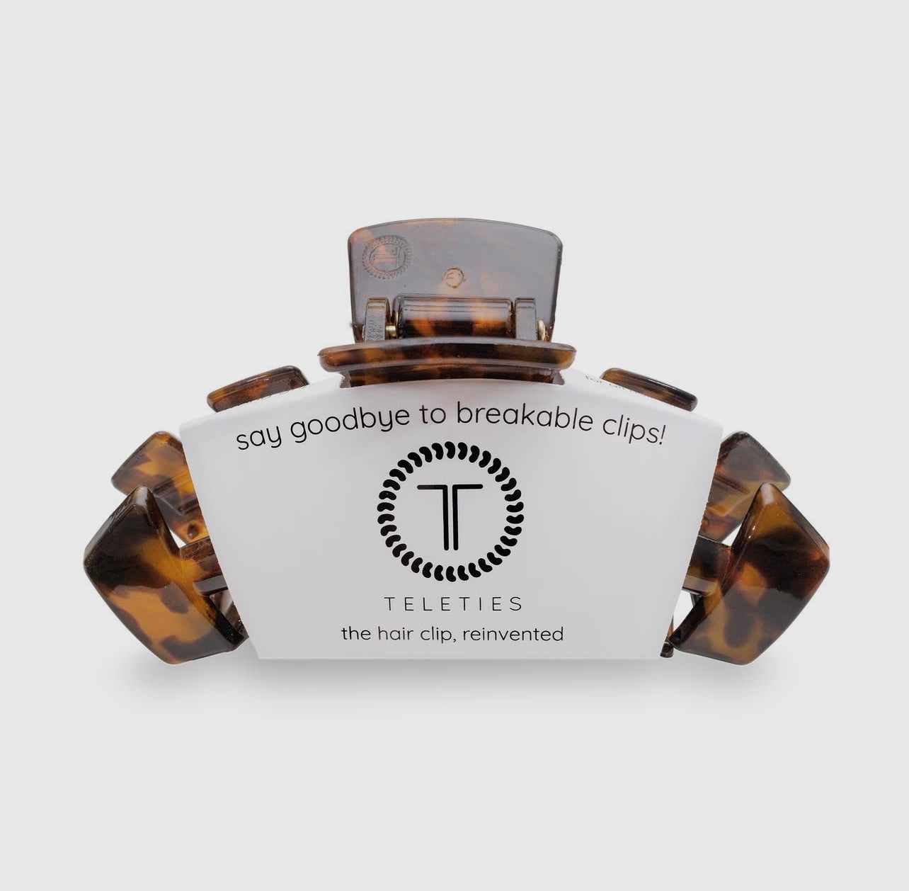 Tortoise classic teletie claw clip.