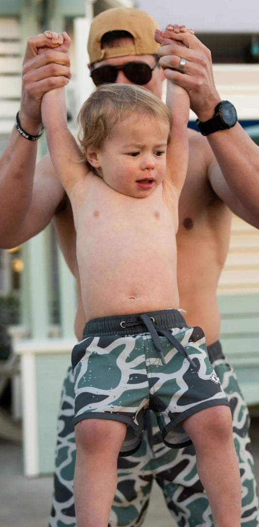 Burlebo Youth Jumbo Duck Camo Swimming Trunk