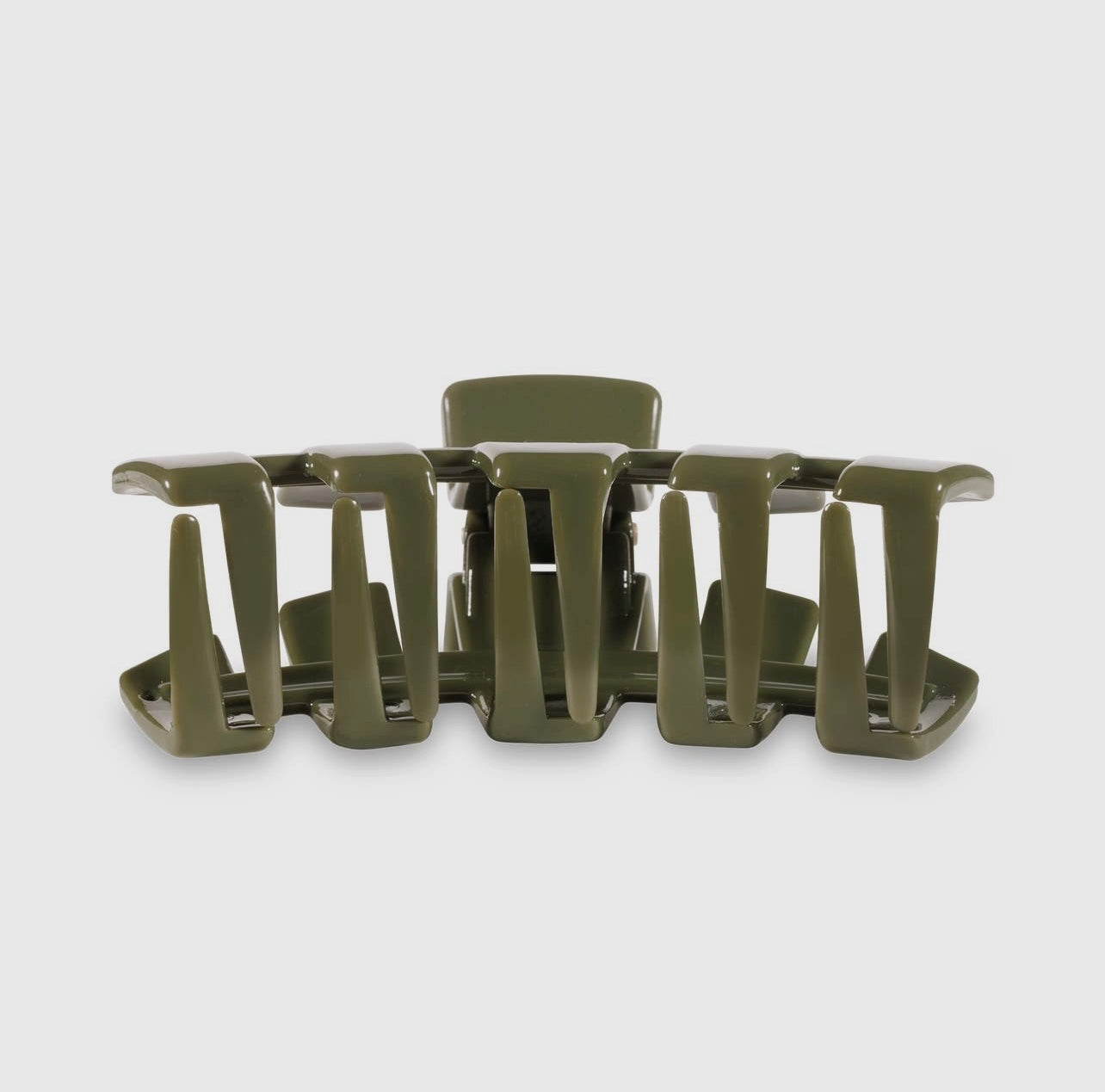 Olive classic teletie claw clip.