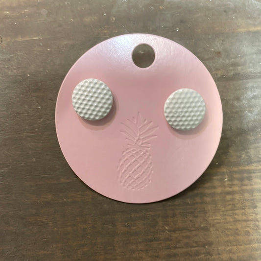 Golf Ball Stud Earrings