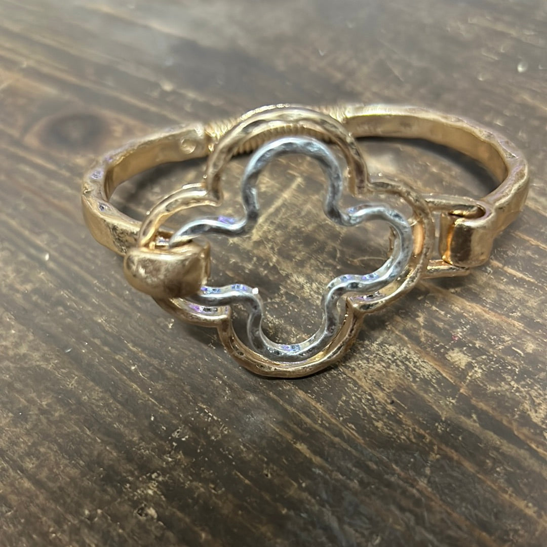 Cross Hinged Bracelet