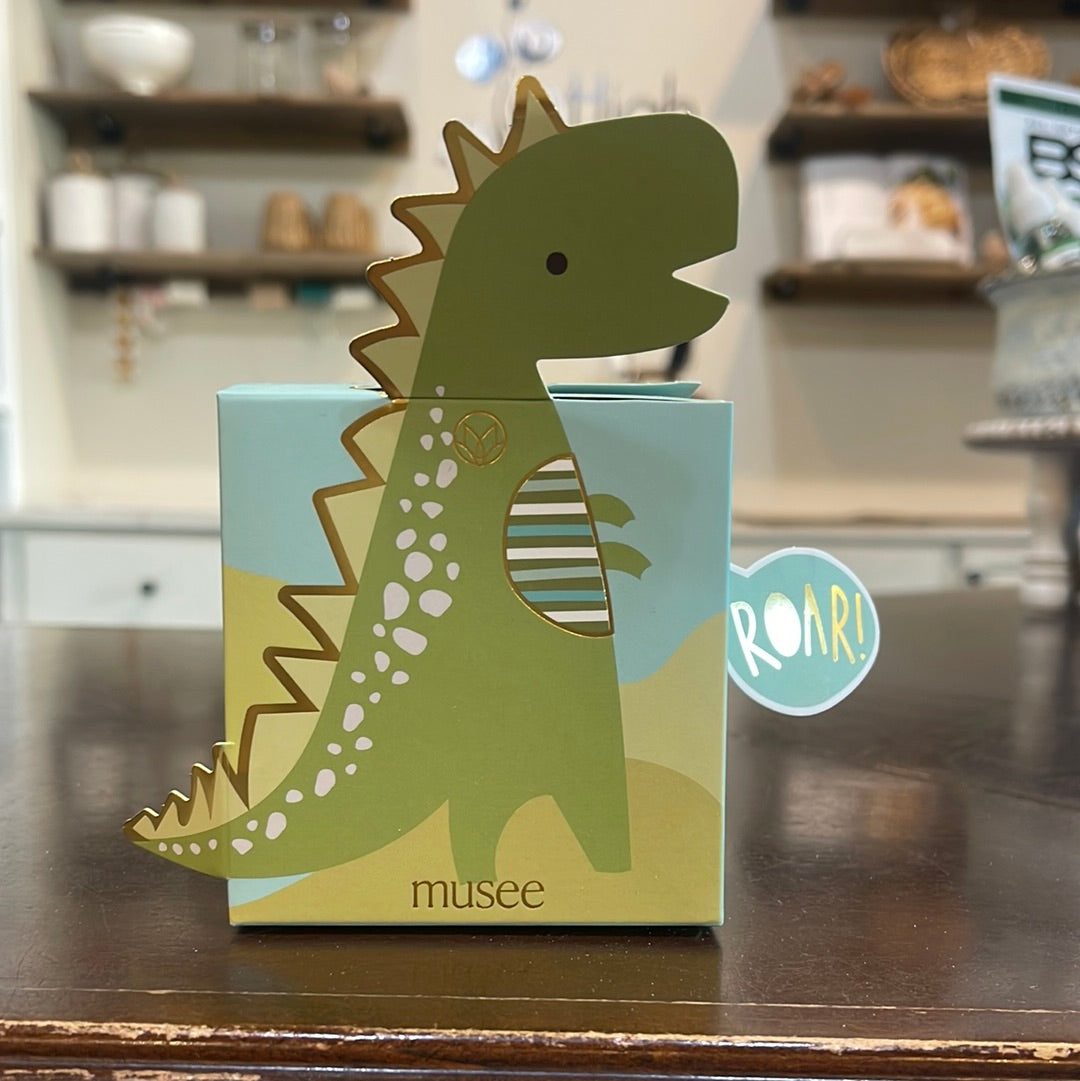 Boxed Bath Balm featuring a dinosaur.