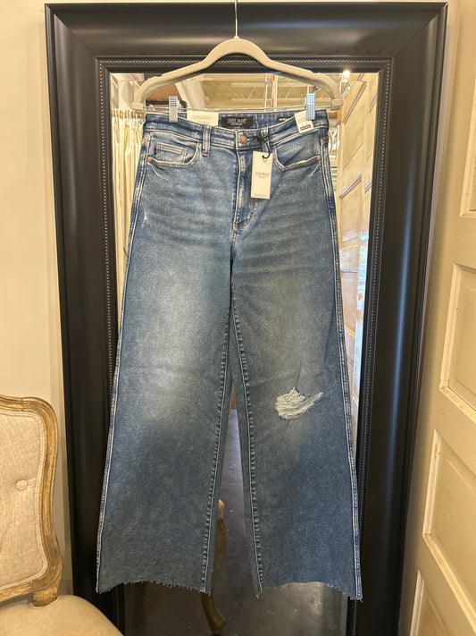Judy Blue Vintage Wash Wide Leg With Destroy
