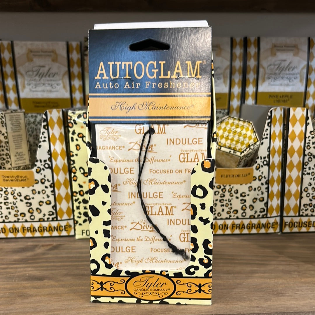 Tyler "High Maintenance" Autoglam auto air freshener.