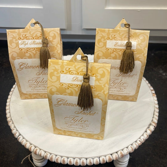 Assorted Tyler Candle Company Glamorous Sachets.