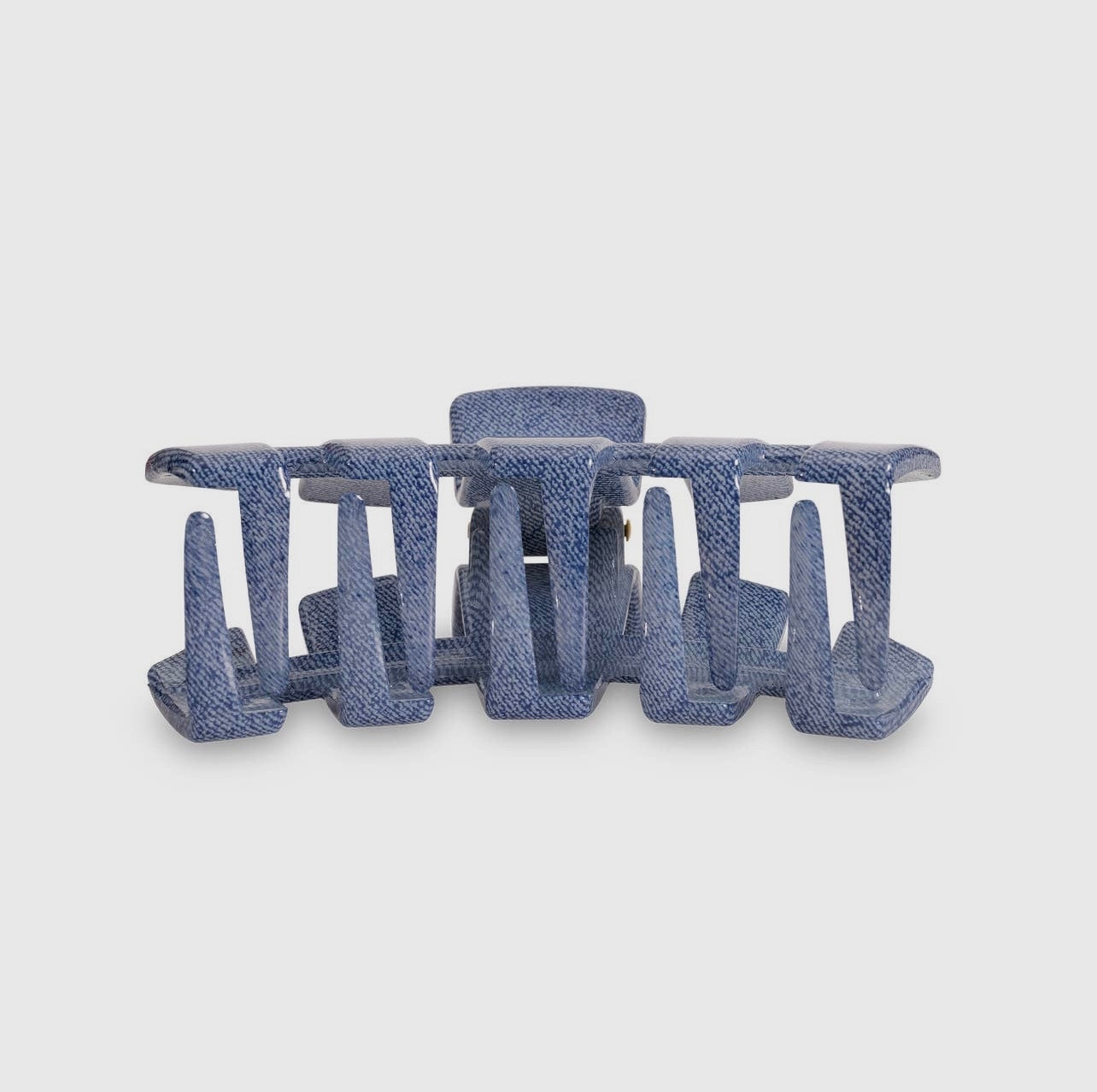 Denim classic teletie claw clip.