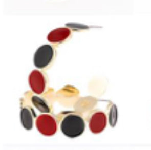 Garnet and Black GameDay Earrings
