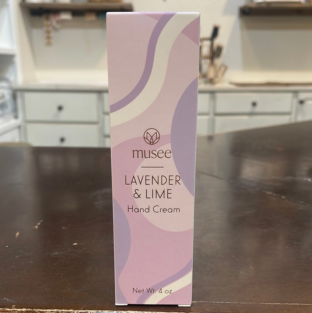 "Lavender & Lime" 4oz Musee hand cream.