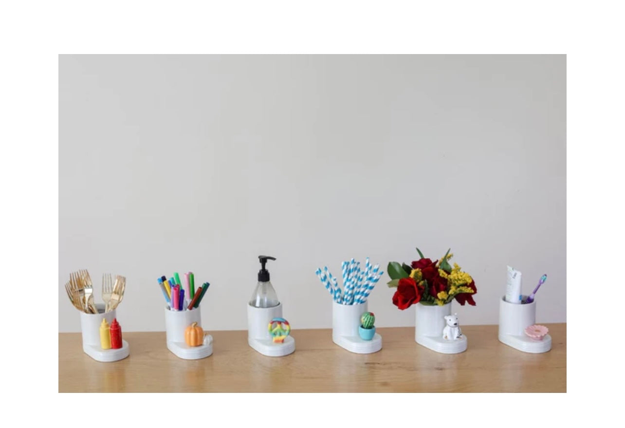 Nora Fleming Pinstripes Round Cutie Container.