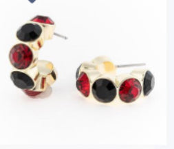 Garnet and Black GameDay Earrings
