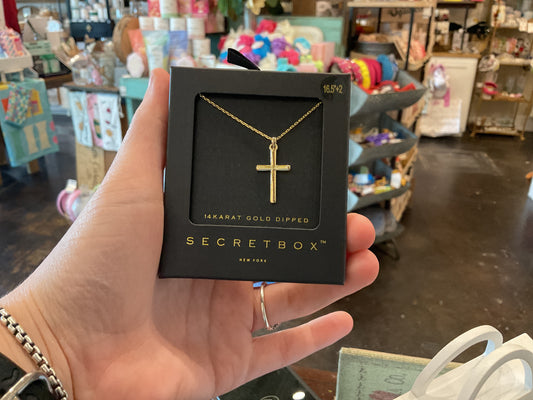 Secret Box-Cross Pendant Necklace