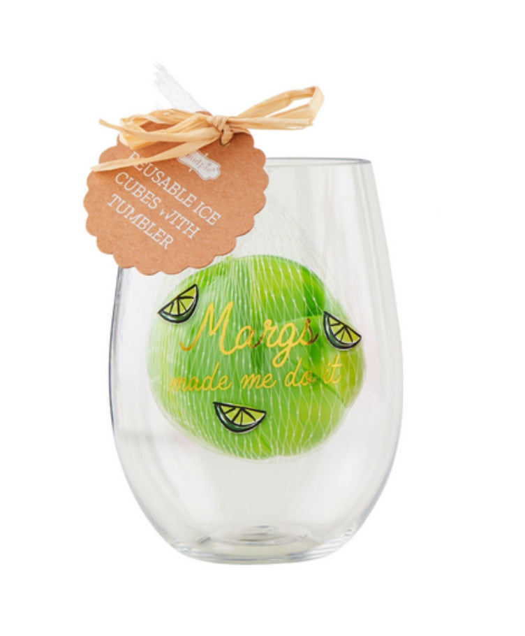Day Party Glass & Ice Cube Set