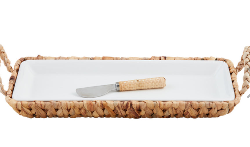 Woven Hostess Tray Set