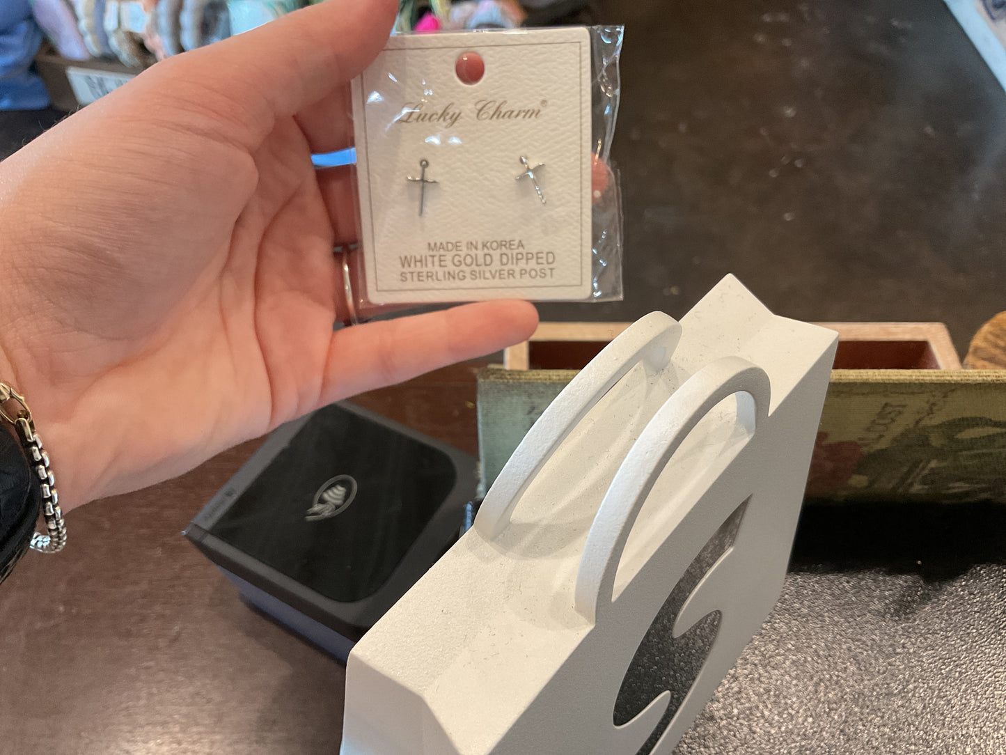 Cross Stud Earring