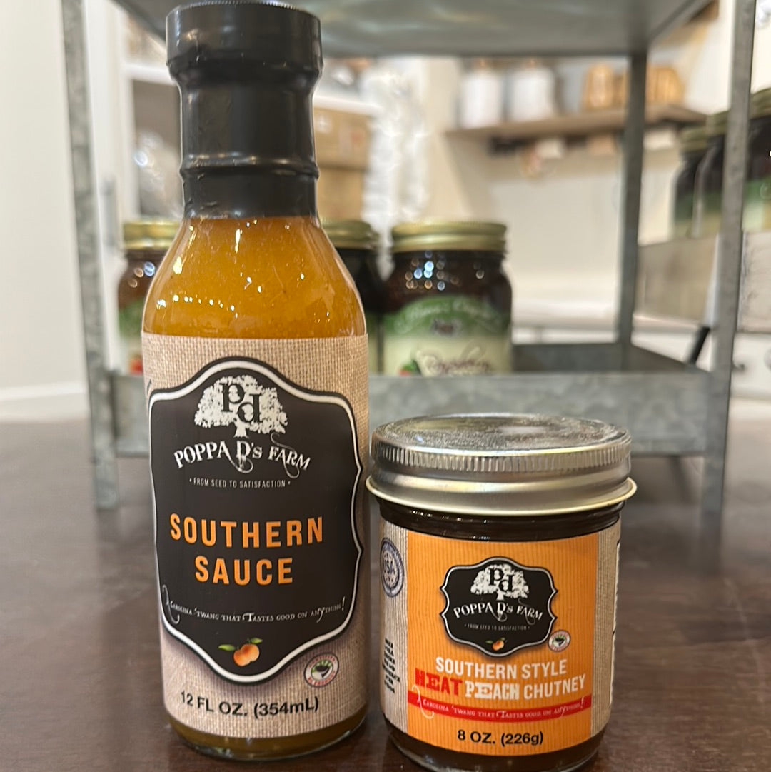 Assorted Poppa D's Farms products.