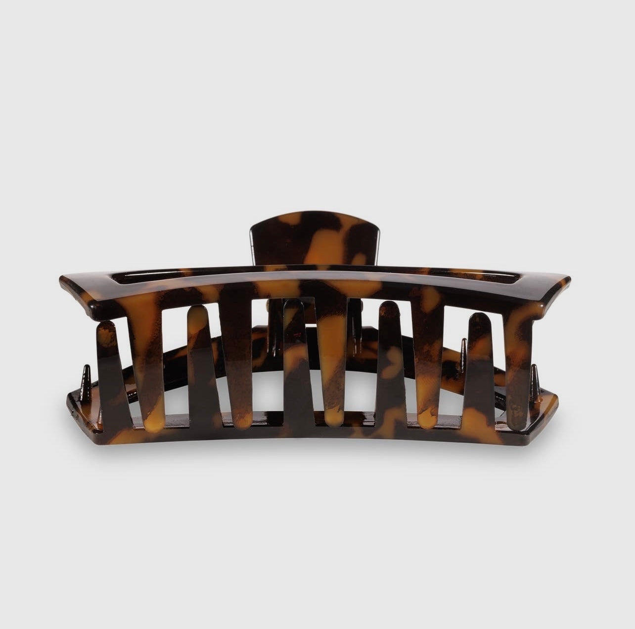 Tortoise teletie open claw clip.