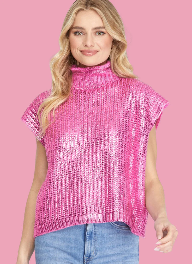 Metallic Foiled Sweater