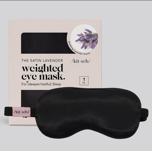 Kitsch Lavender Weighted Satin
Eye Mask