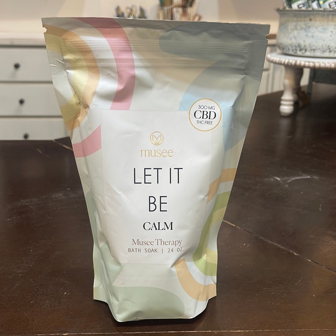 "Let It Be; Calm" 24oz Musee bath soak.