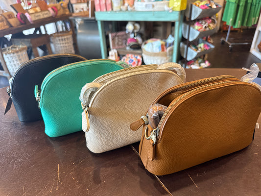 Joy Susan Larissa Double Zip Dome Crossbody