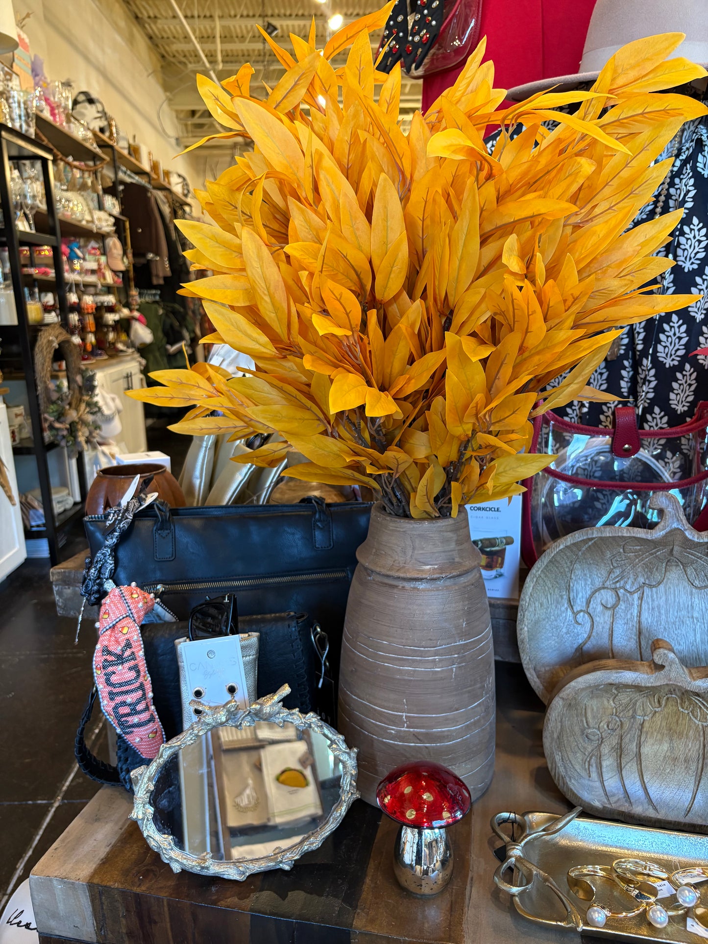 Terracotta Line Vase