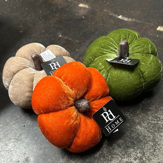 7” Rust, Green, Taupe Pumpkins