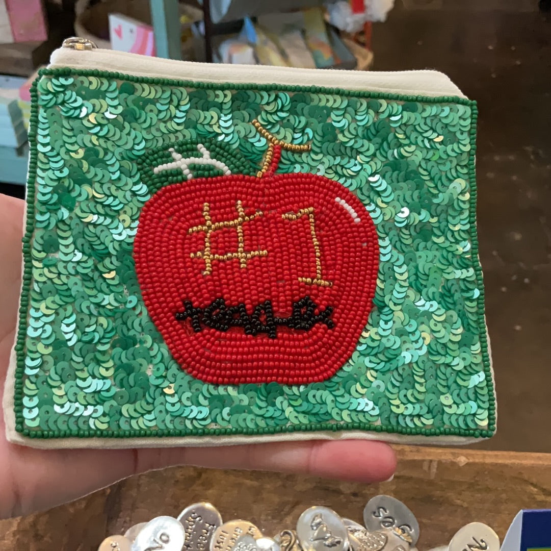 Teacher Beaded Coin Purses