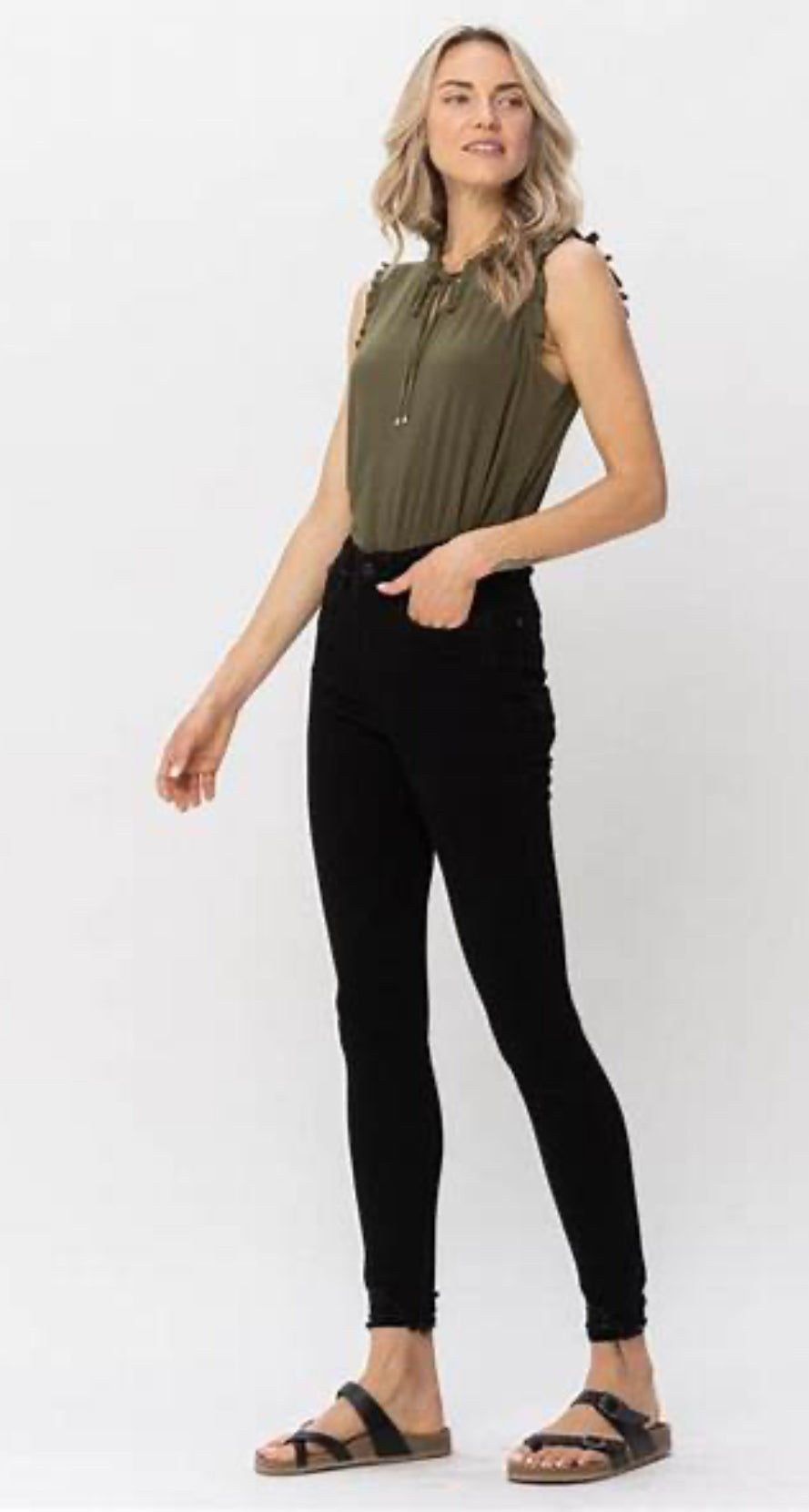 Judy Blue High Waist Tummy Control Shield Pockets Skinny (88865)