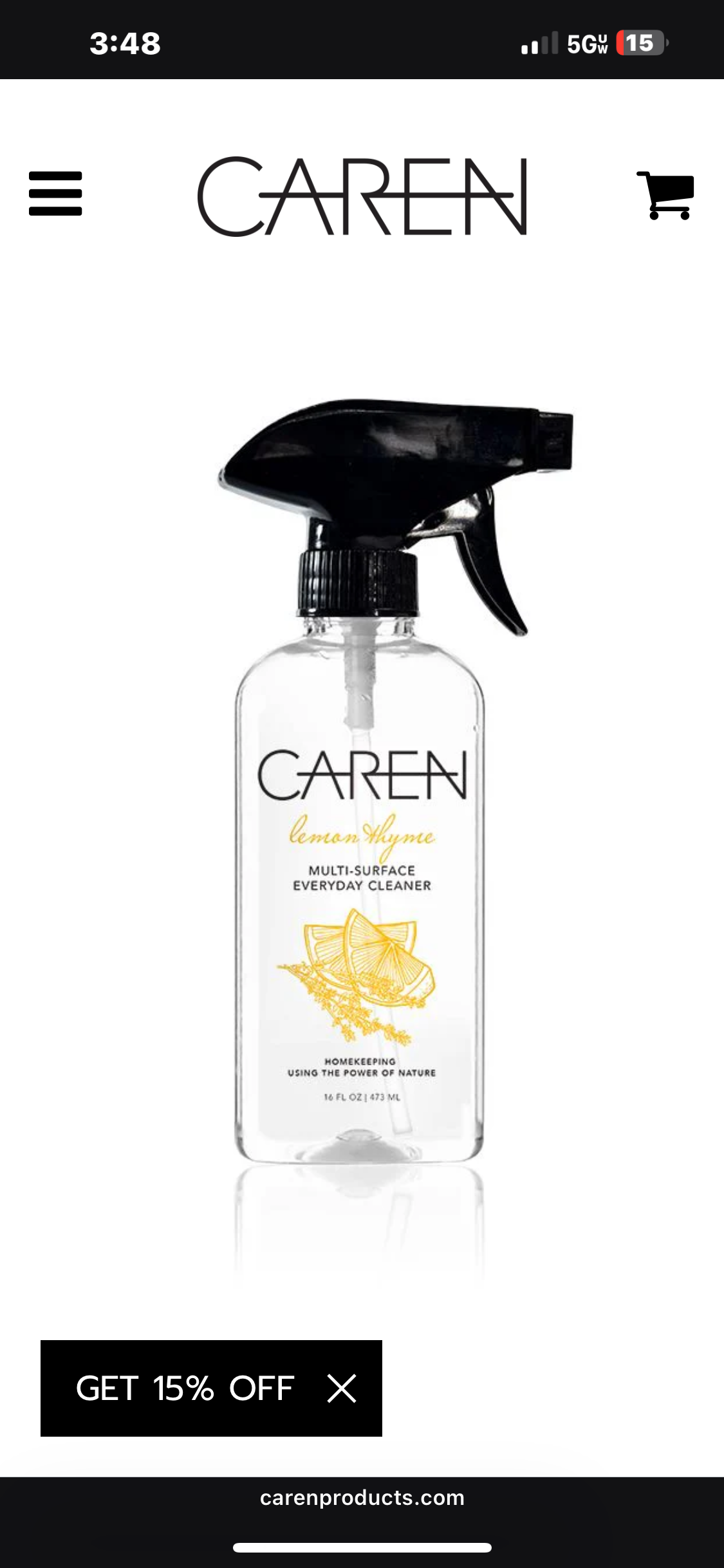 Caren Lemon Thyme Multi-Surface Cleaner