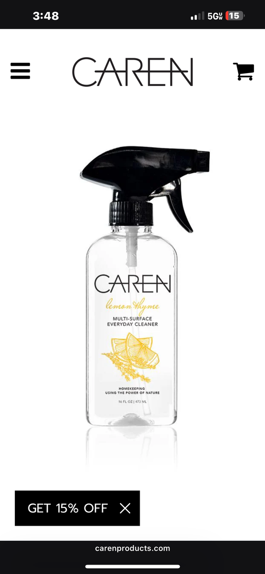 Caren Lemon Thyme Multi-Surface Cleaner