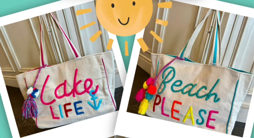 Summer Canvas Tote Bag