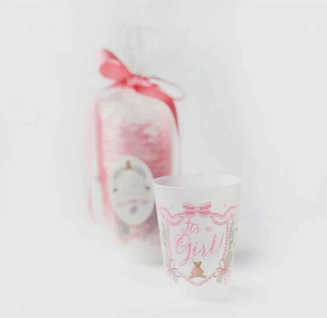 “It’s A Boy/Girl” Frosted Cups