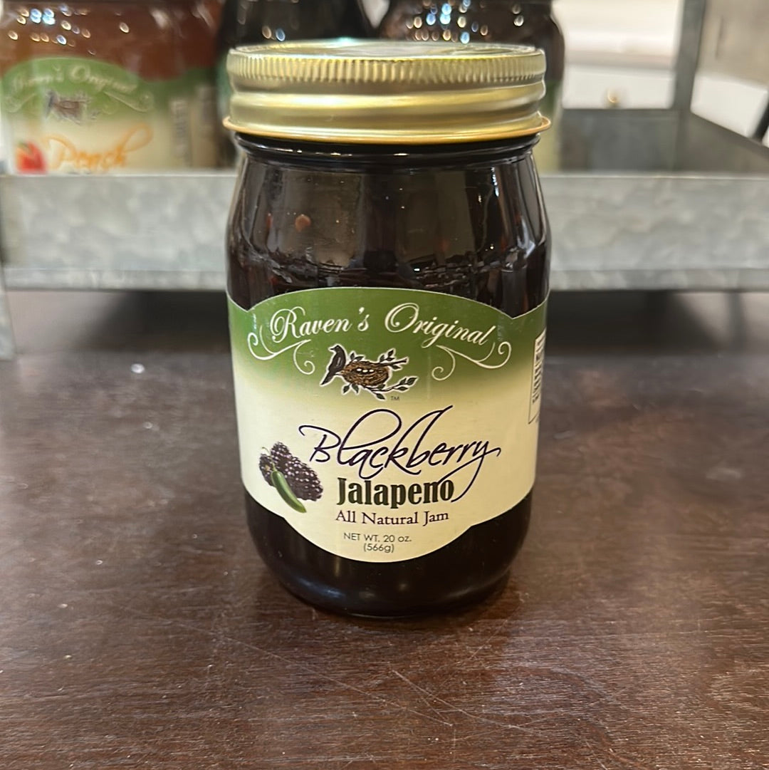Raven's original blackberry jalapeno jam.
