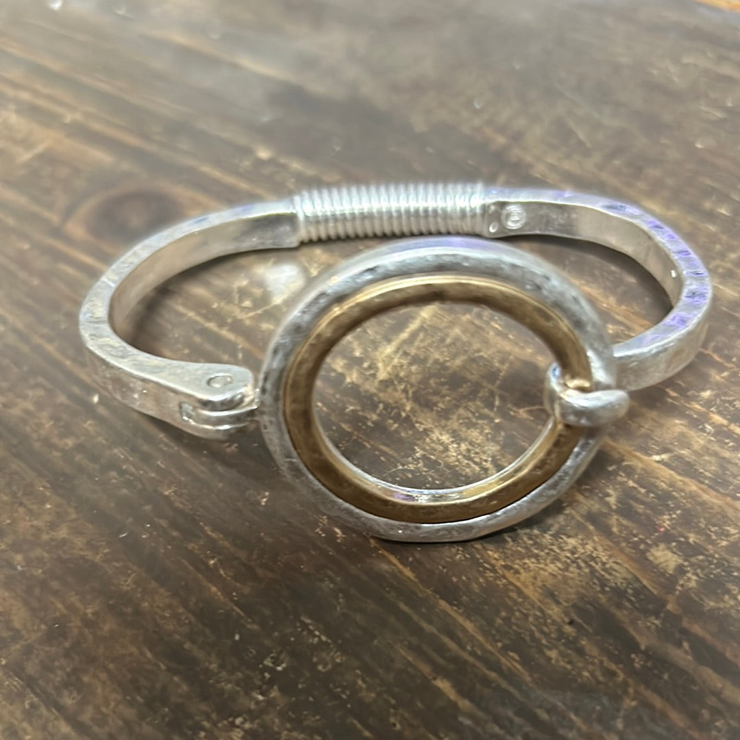 Cross Hinged Bracelet