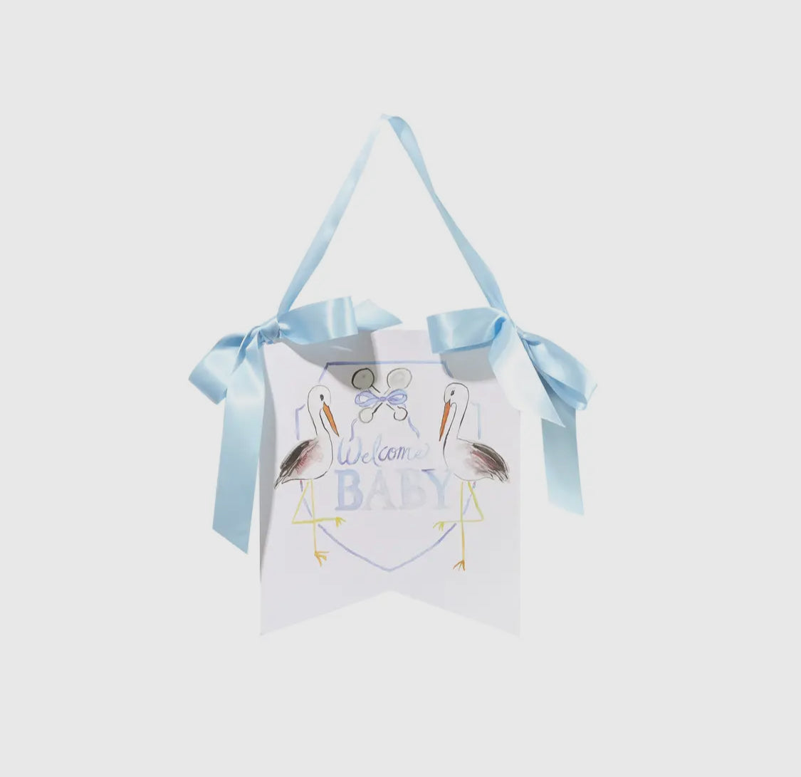 “Welcome Baby” Stork Hanger