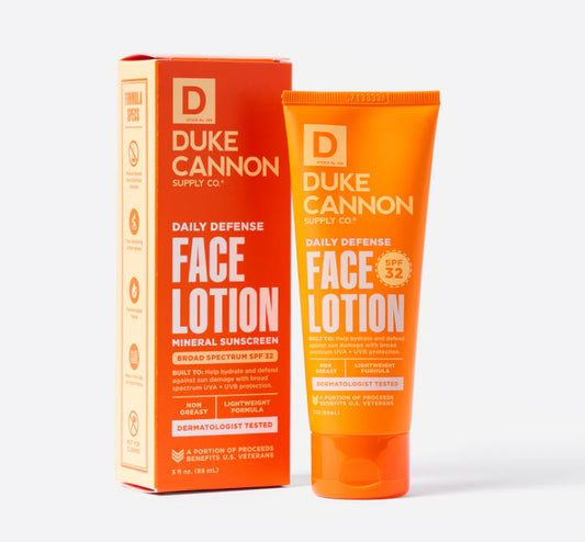 Duke Cannon Face Lotion