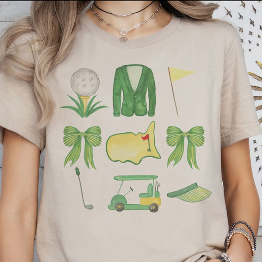 Golf Collage Graphic Tee