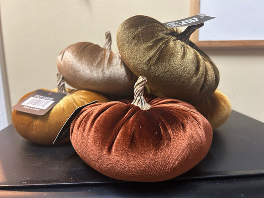 5” Velvet Pumpkin