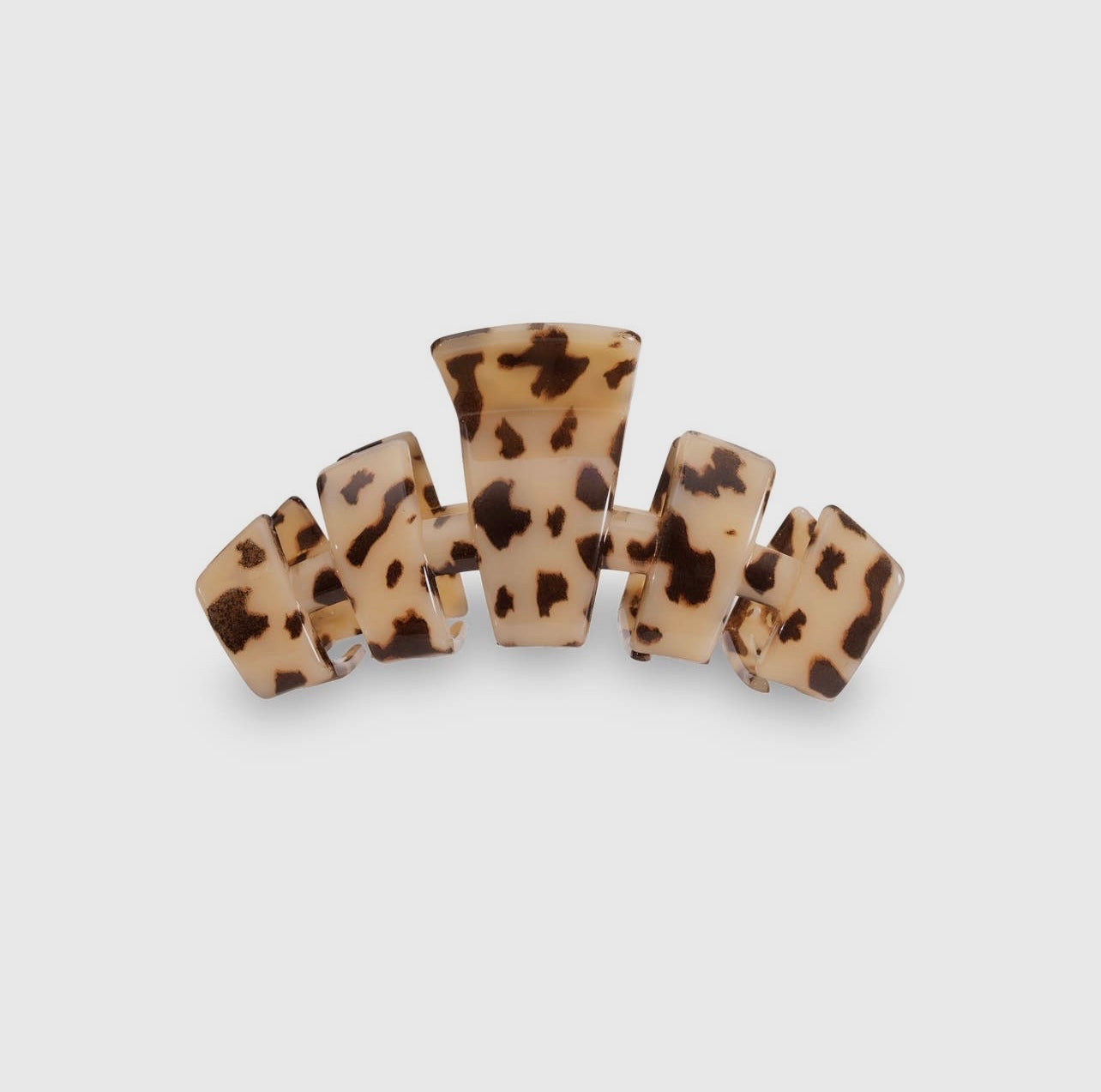 Blonde tortoise classic teletie claw clip.